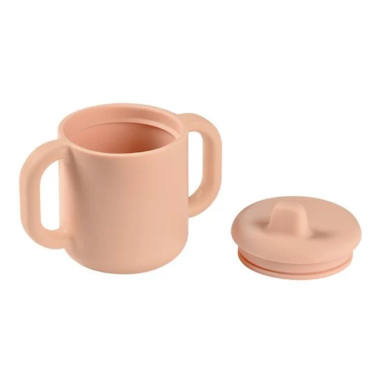 Tasse d'apprentissage en silicone   Pink        8 mois +   de               Béaba