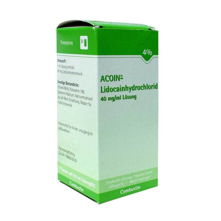 Acoin Lidocainhydrochlorid 40 mg / ml Lösung, 50 ml
