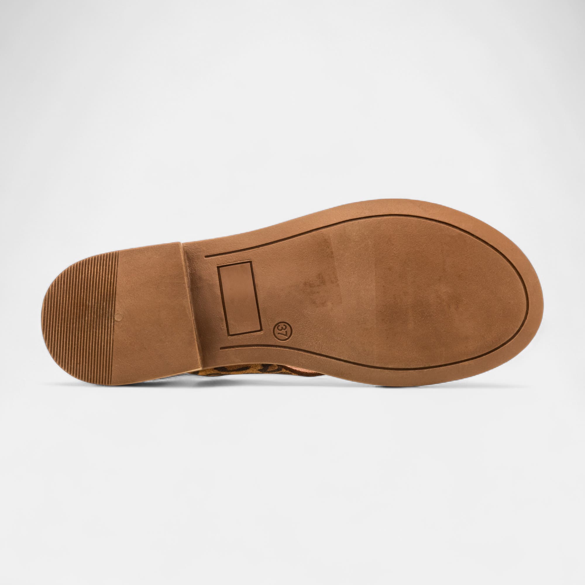 Nu-pieds Femme en cuir marron