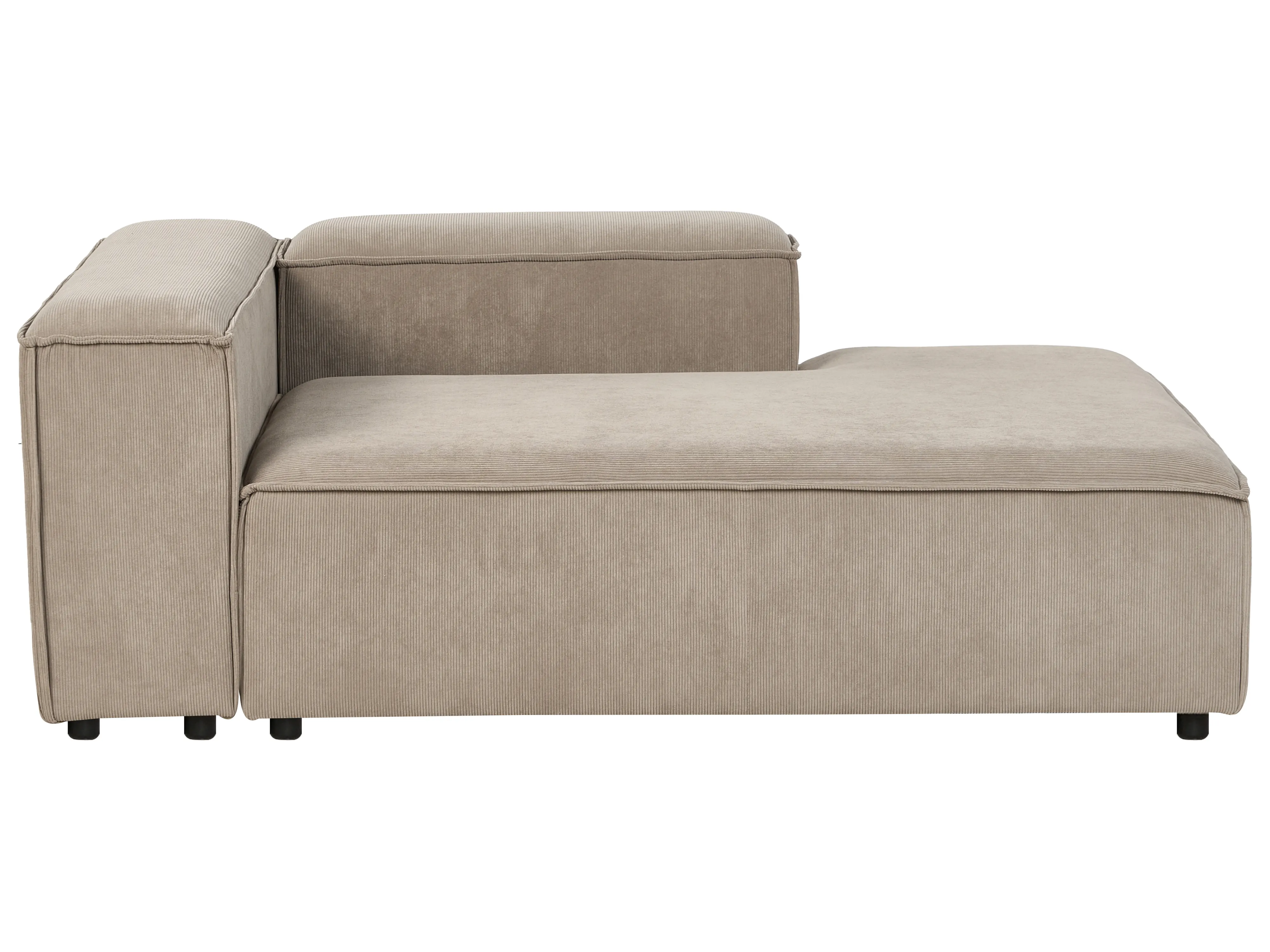 Linkszijdige chaise longue ARDAL Corduroy Lichtbruin