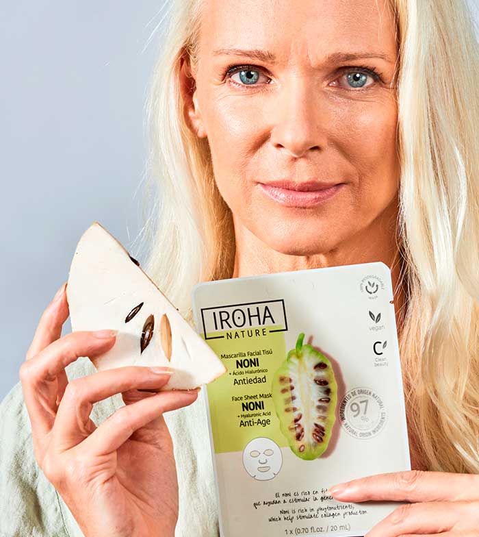 Iroha Nature - Máscara Facial Anti-Aging Tissue - Noni