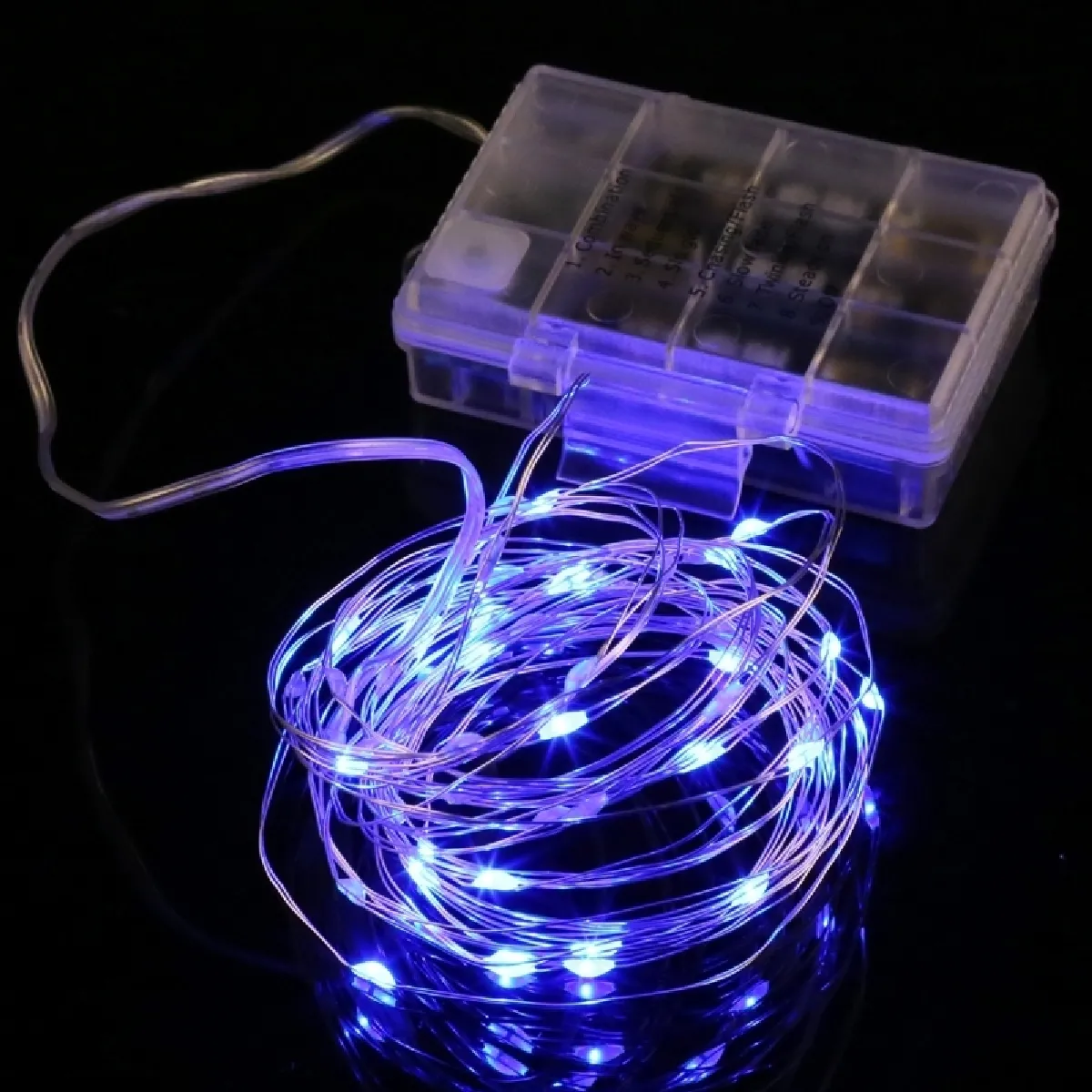 Wewoo Guirlande LED Fil Cuivre 50 LEDs