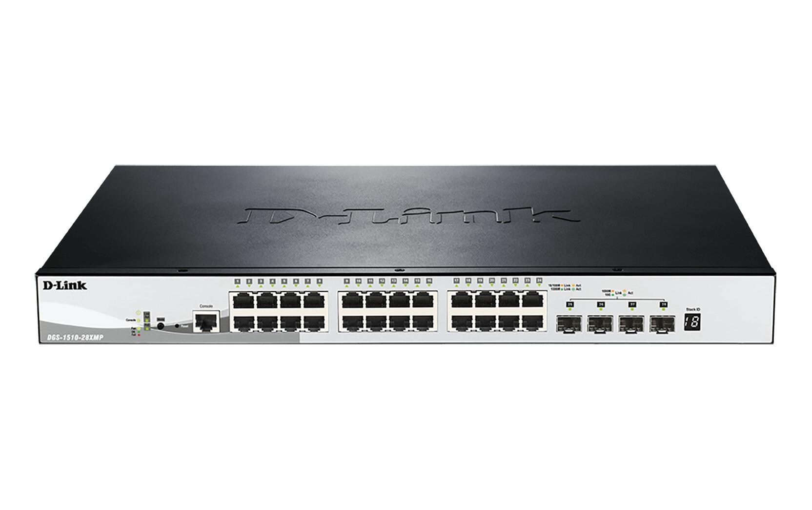 PoE+ Switch DGS-1510-28XMP 24 Port<br>Smart-Managed