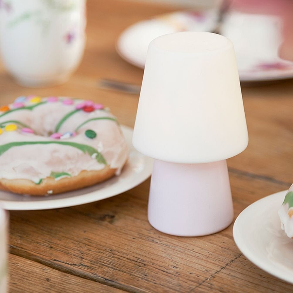 LED Mini Oplaadbare Tafellamp in Roze 0,5W 110lm