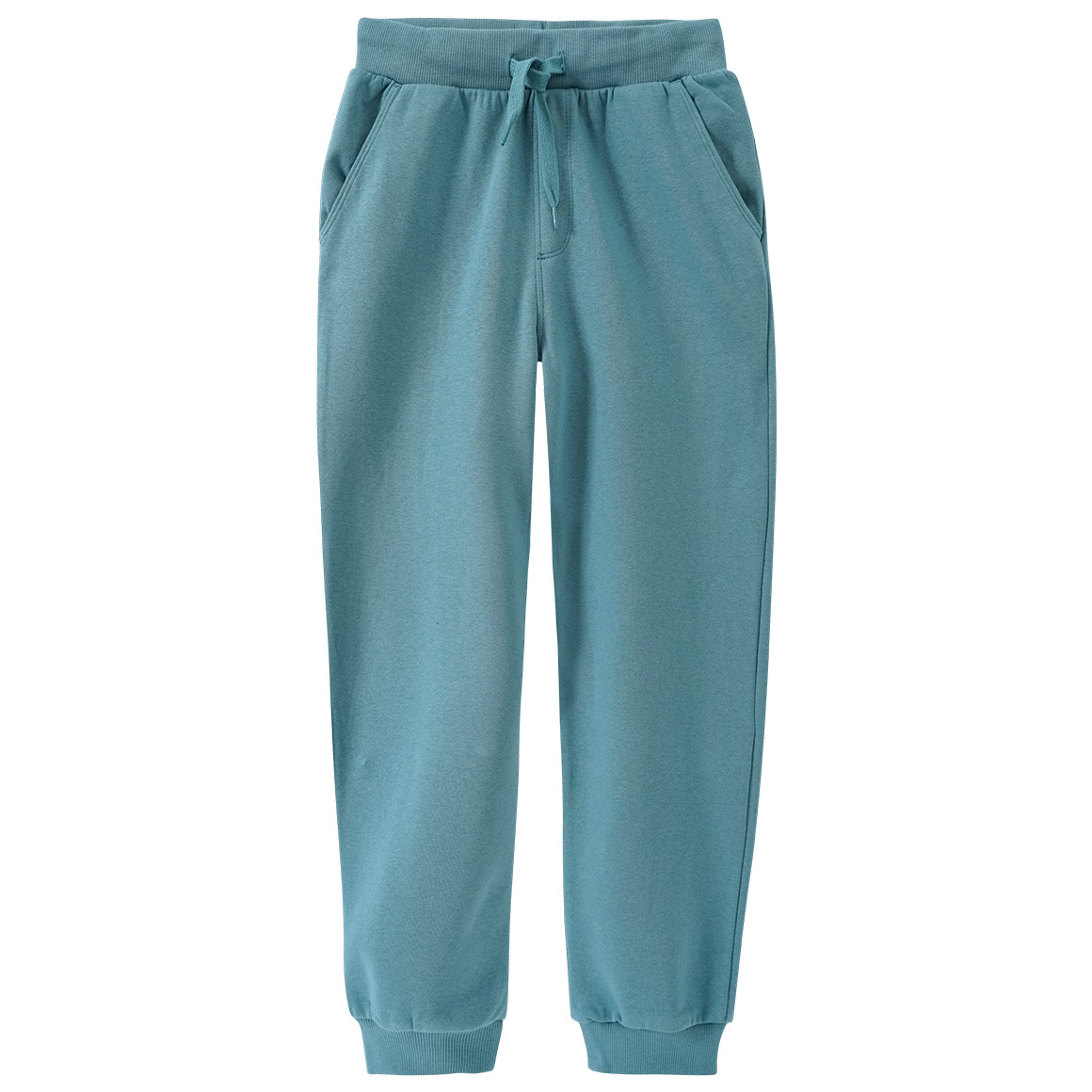 Famy 2 Jungen Jogginghosen mit Tunnelzug dunkeltürkis / dunkelblau