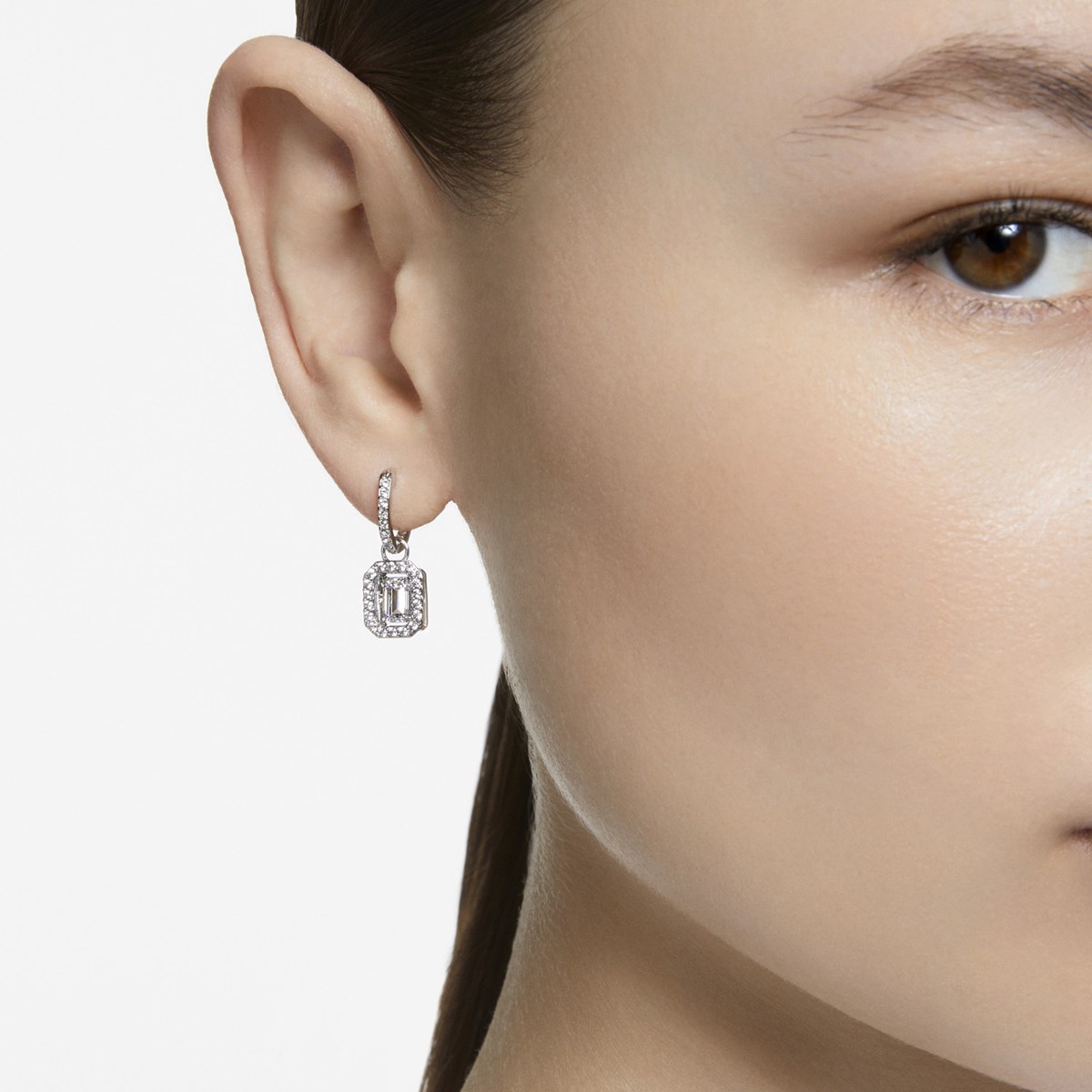 Boucles d'oreilles Swarovski Millenia blanc