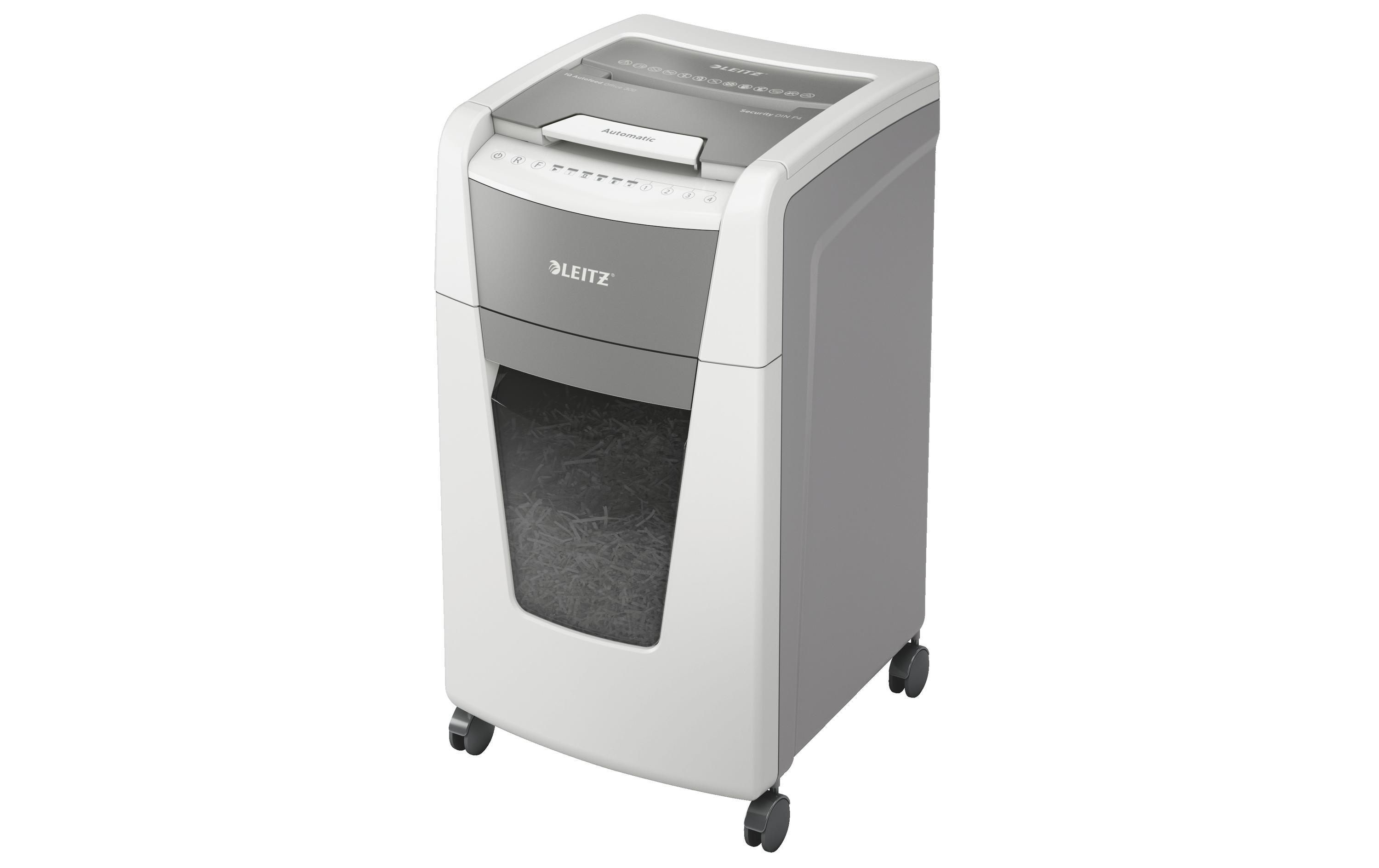 Aktenvernichter IQ Autofeed Office, P-4, 300 Blatt<br>Automatischer Dokumentenvernichter (auto) mit Partikelschnitt für sichere Vernichtung vertraulicher Unterlagen