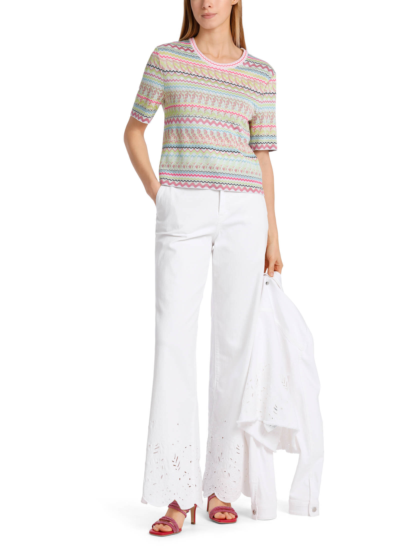 Marc Cain| Damen Strickpullover Kurzarm