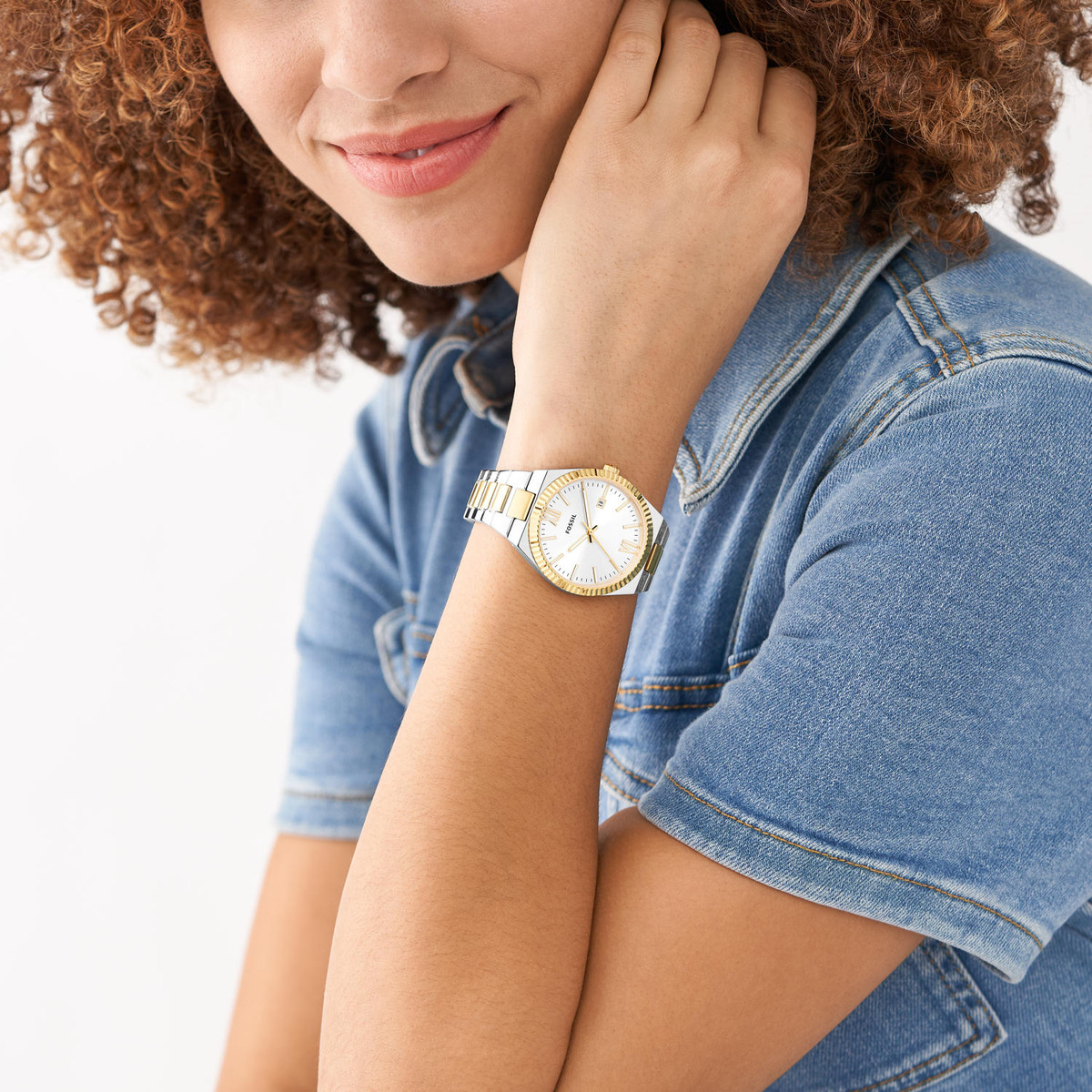 Montre FOSSIL Scarlette femme bracelet acier bicolore