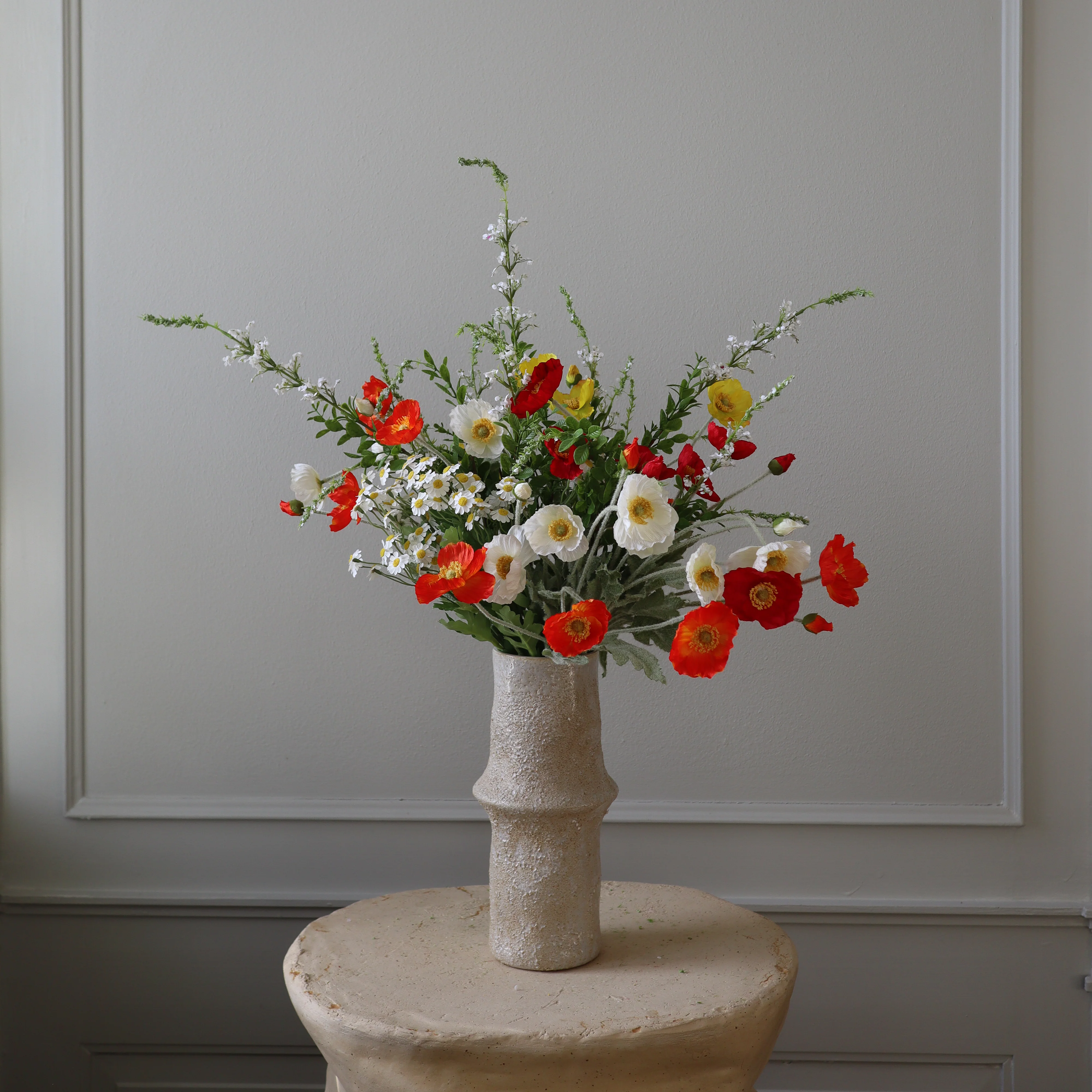 Botané  Valmue blomst - hvid