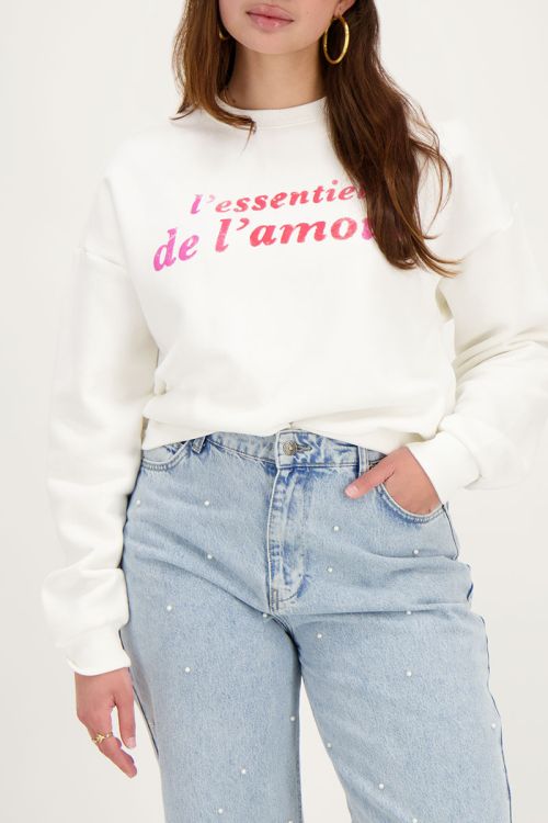 Witte sweater l'essentiel de amour