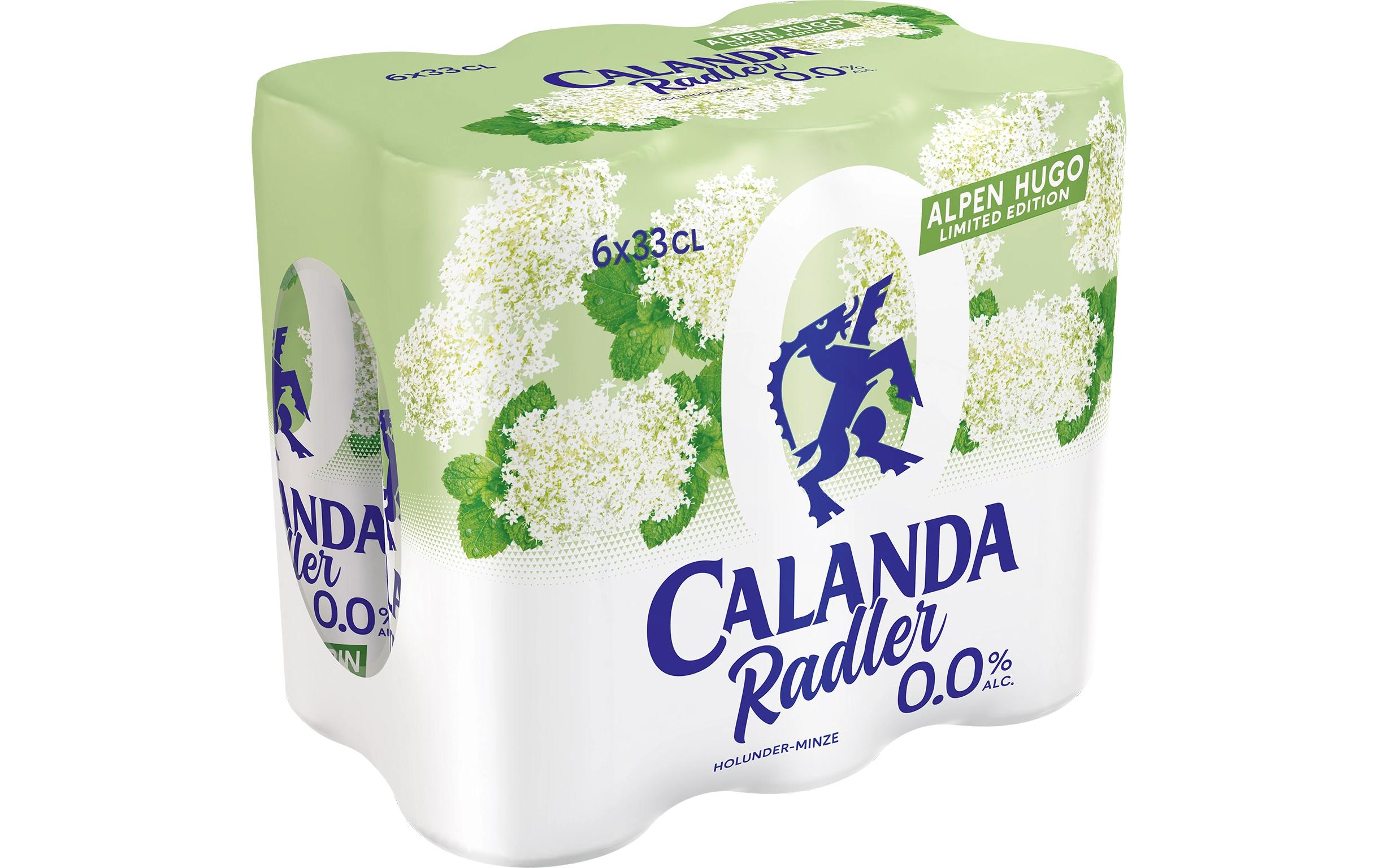 Bier Radler Alpen Hugo 6 x 0.33 lAlkoholfreies Biermischgetränk