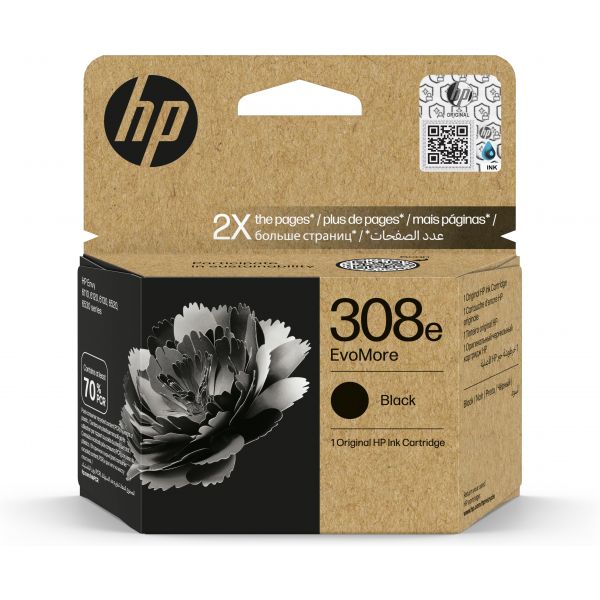 Tinteiro HP 308e EvoMore Preto