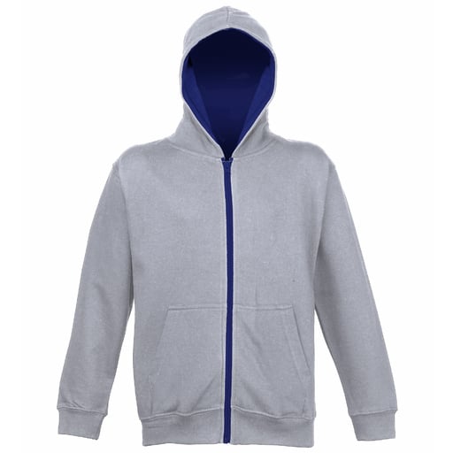 Sudadera Con Capucha Y Cremallera Awdis Varsity