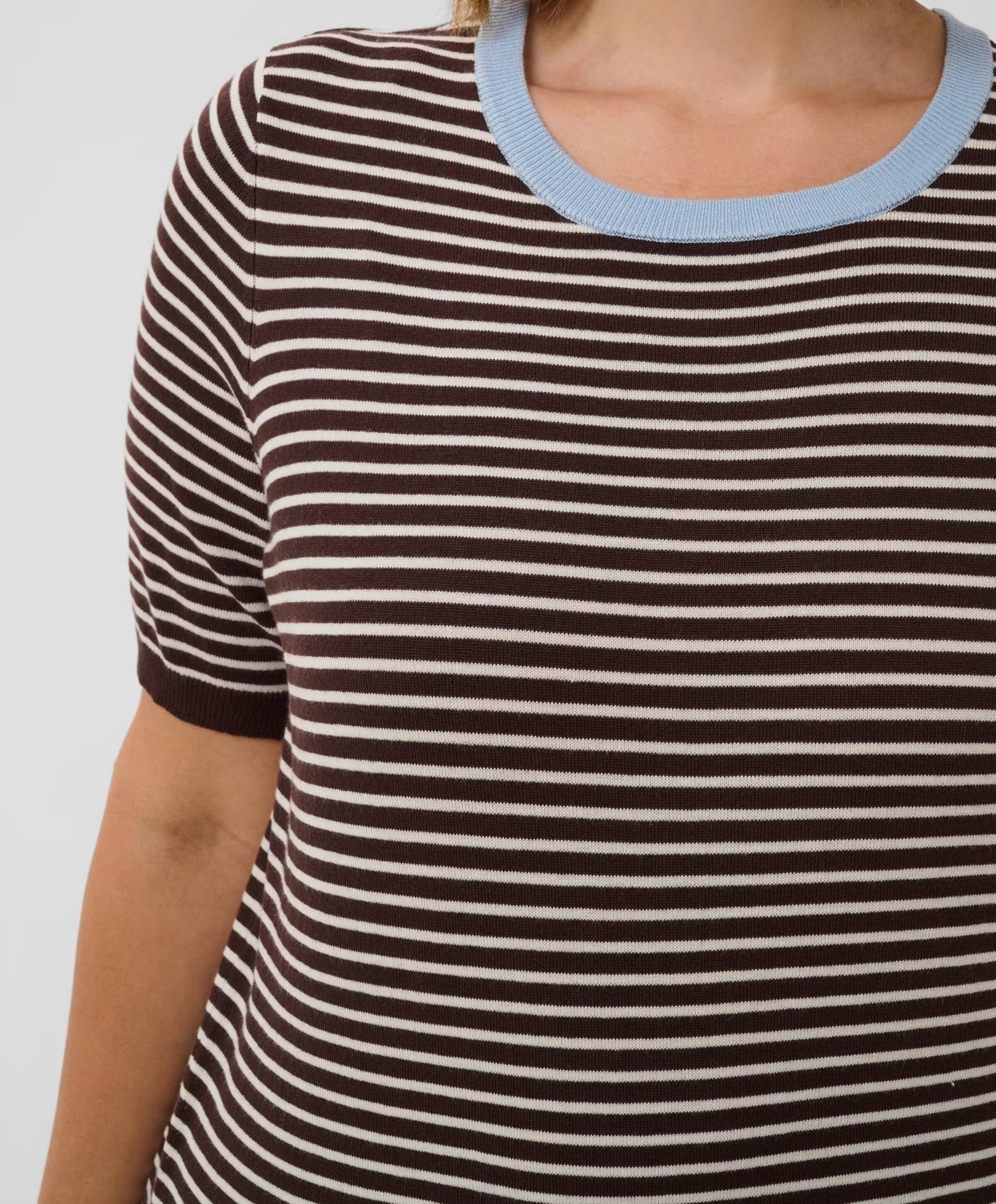 KAFFE Curve Dames trui bruin