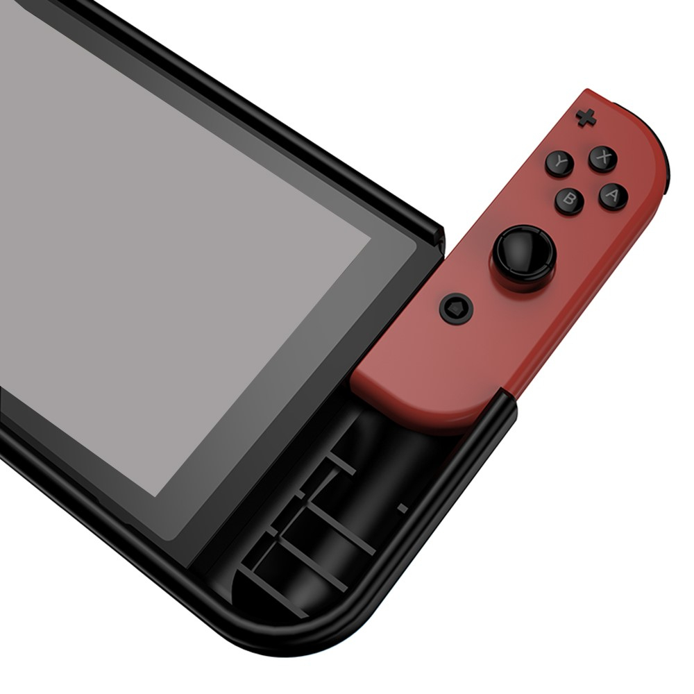 Nintendo Switch Gummi Case Schutzhülle mit Aufsteller - Schwarz