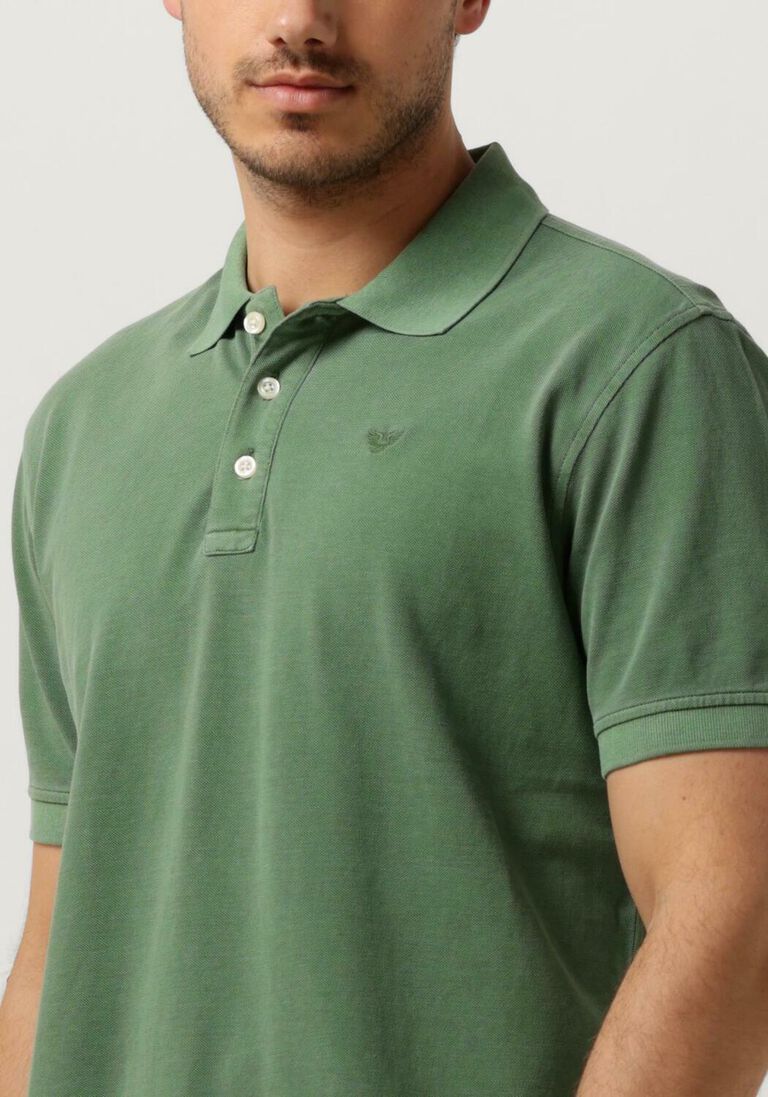 PME LEGEND groene pme legend polo short sleeve polo pique garment dye