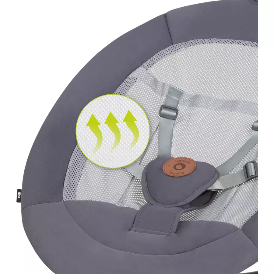 lionelo Babywippe Rina Concrete Grey