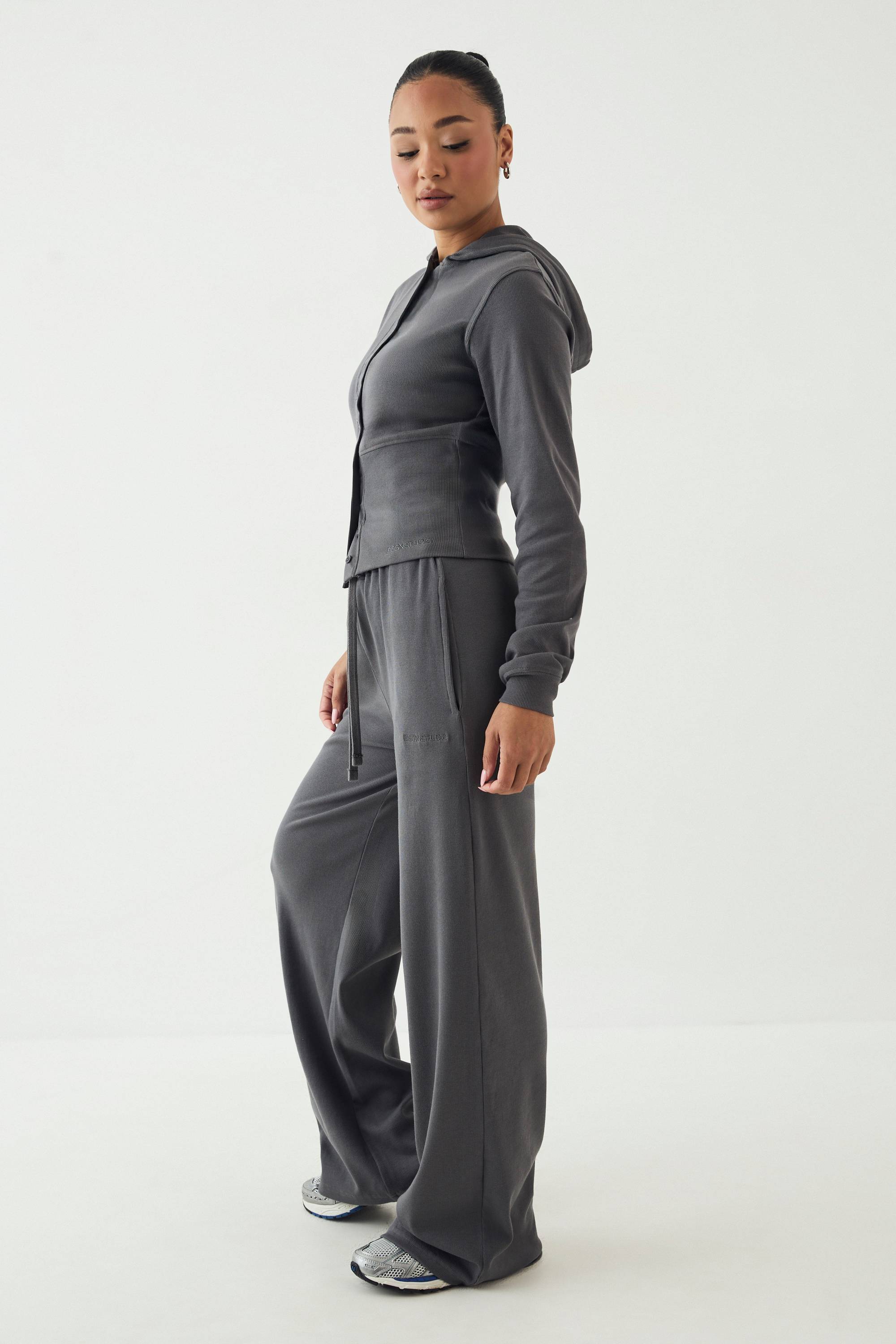 Jogging Jambe Droite Côtelé Épais Dsgn Studio