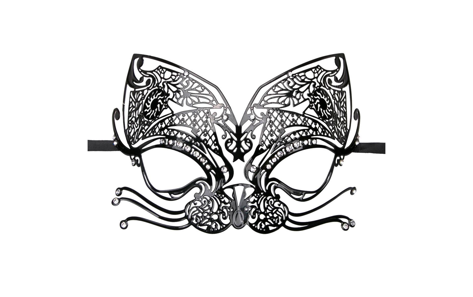 Venezianische Maske SchwarzGesichtsmaske für erotische Spiele