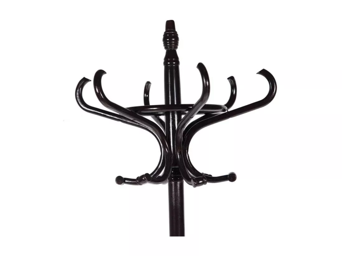 Porte-manteau sur pied marron en bois 53x39x187h