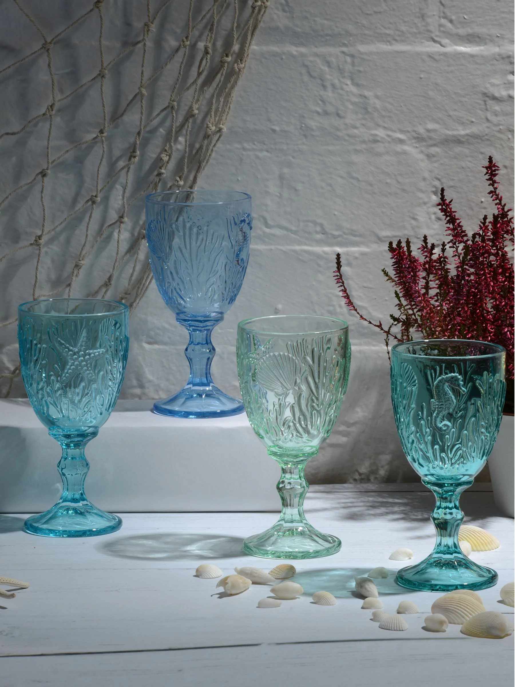 Artland Set of 4 Marine Goblets