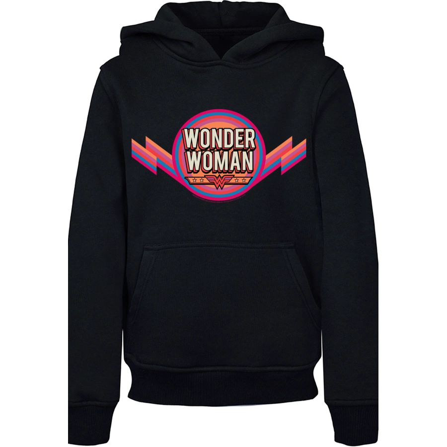 F4NT4STIC Hoodie DC Comics Wonder Woman Rainbow Logo schwarz