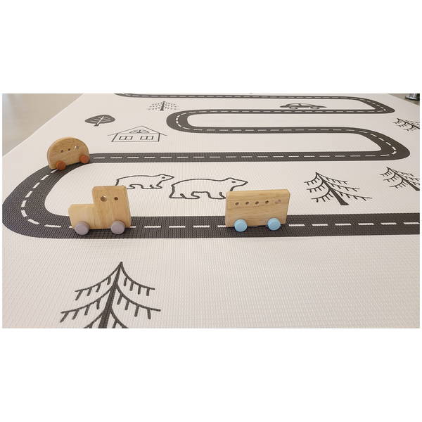DwingulerDwinguler   Baby Care Spielmatte 210x140cm Nordic Trails Morning Fog
