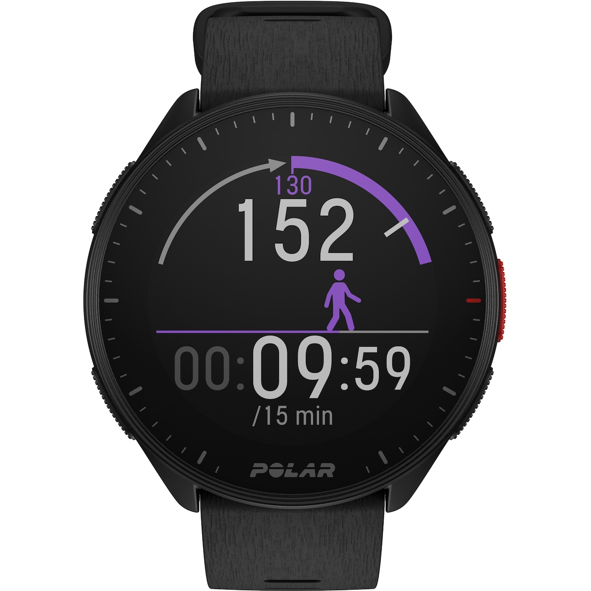 Polar Pacer sportsklokke S/L (sort)