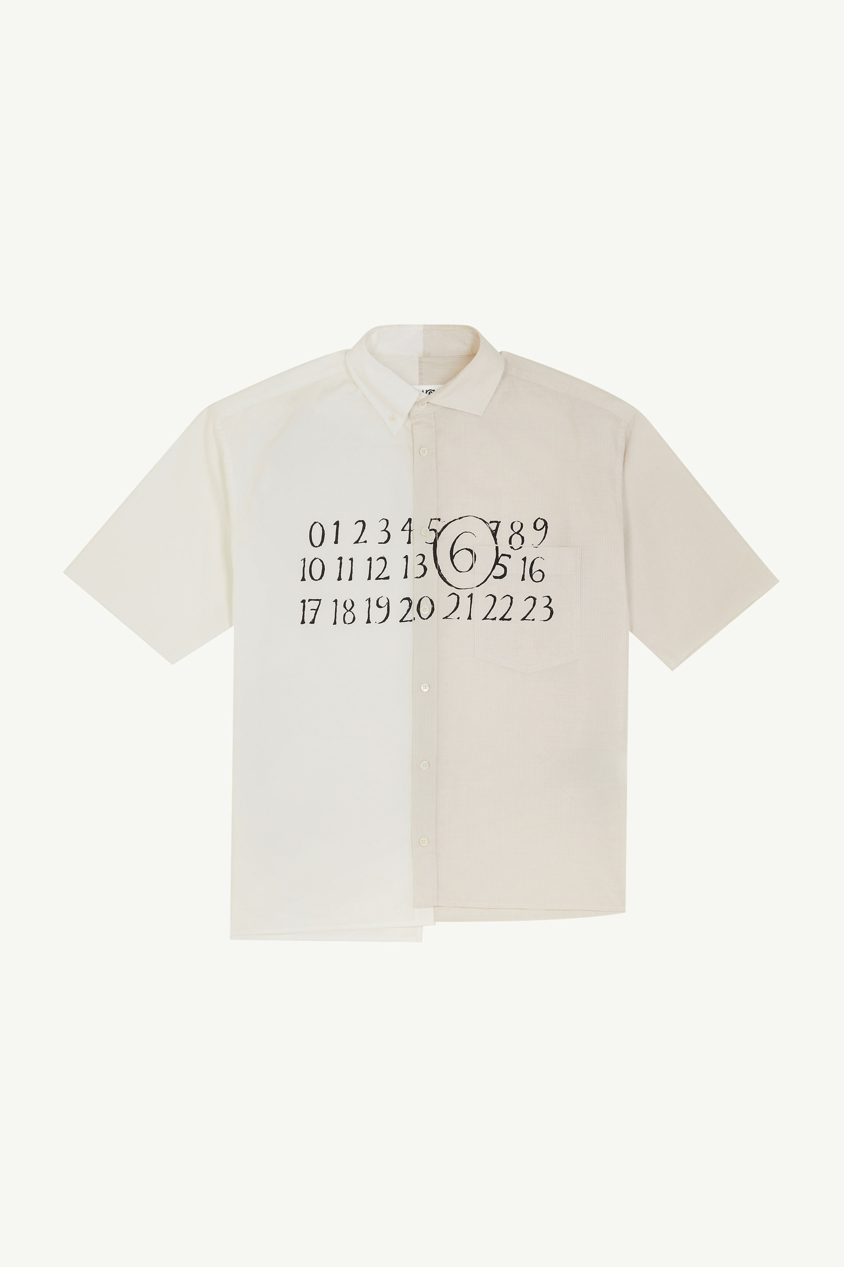 Chemise asymétrique en popeline de coton