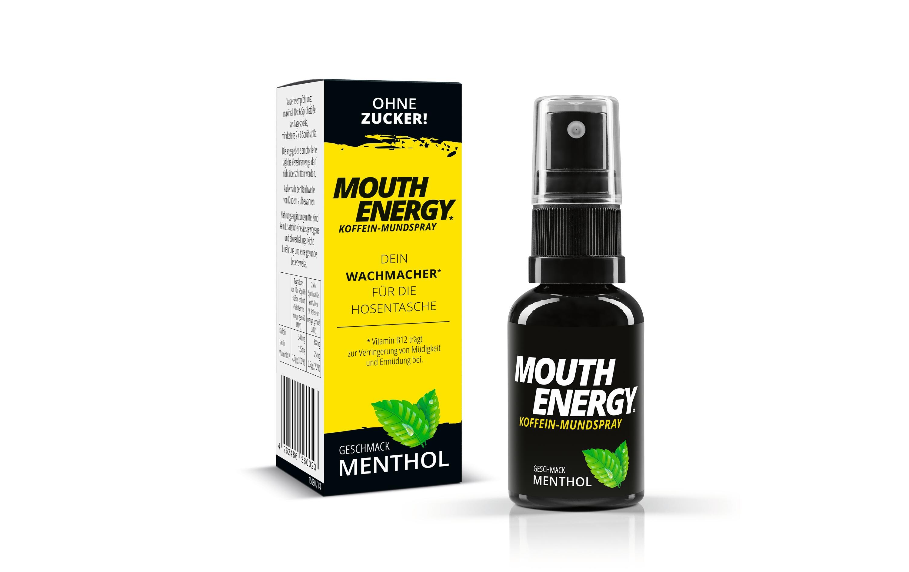 Mouth Energy Menthol 30 mlWachmacher-Spray mit Vitamin B aus «Die Höhle der Löwen»