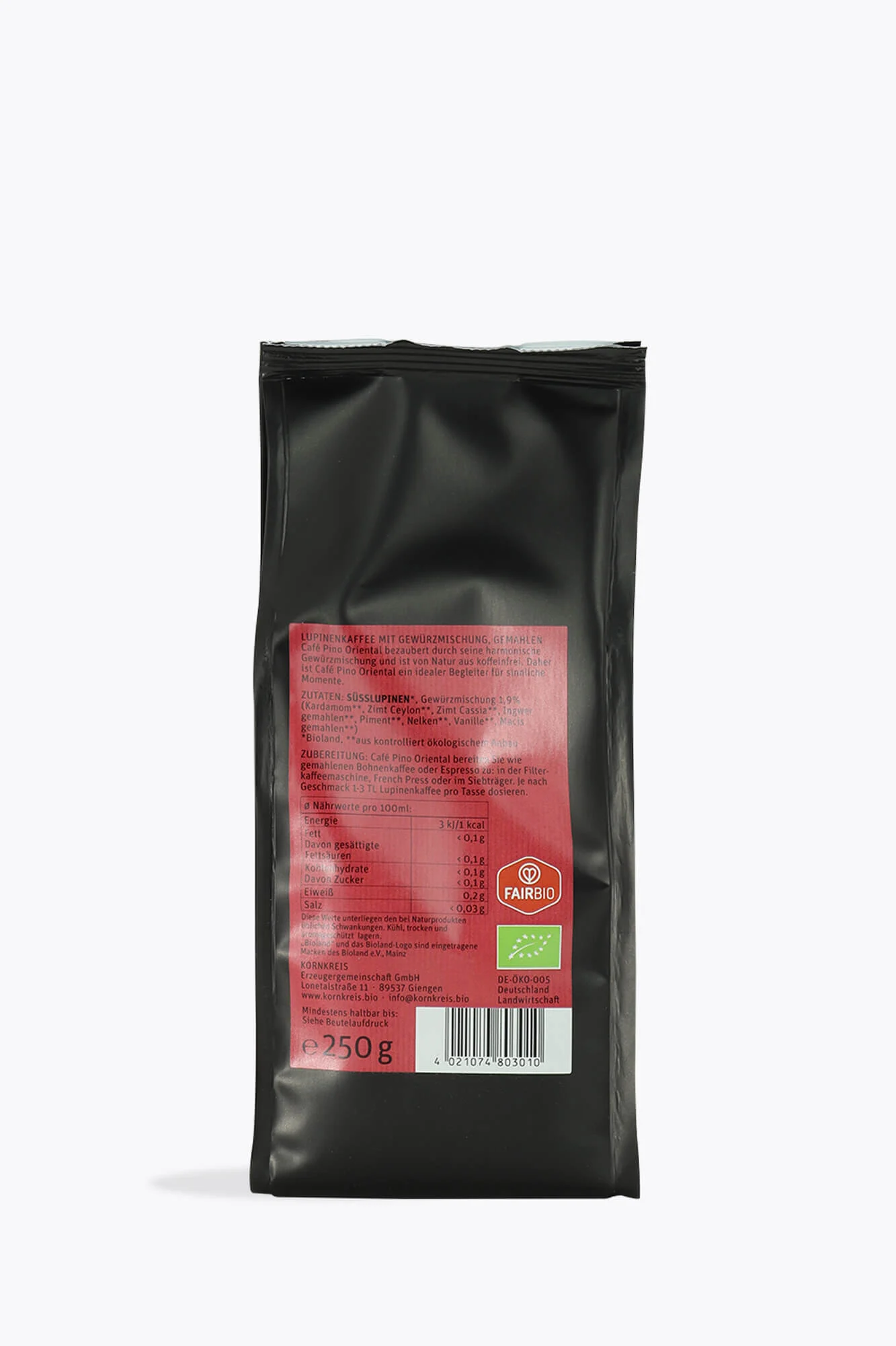 Kornkreis Café Pino Oriental Lupinenkaffee Bio 250g gemahlen
