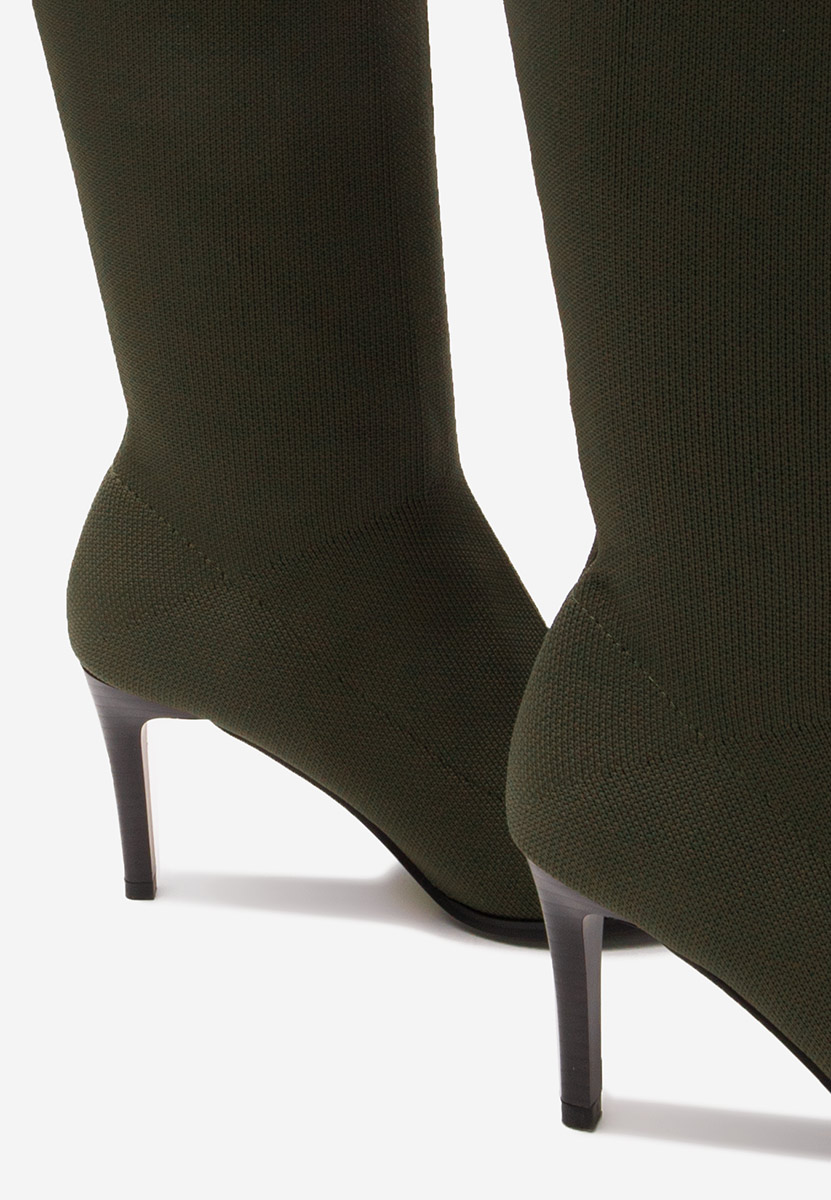 Bottes talons aiguilles verts Avibria