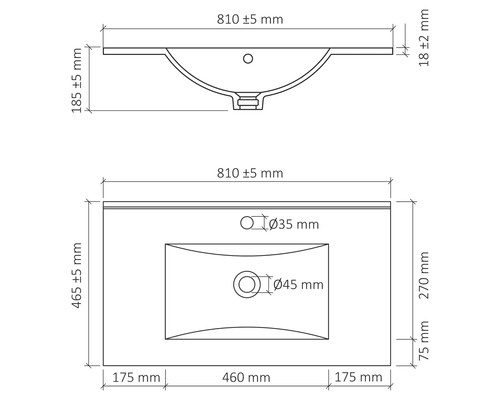 Verschil meubel wastafel Country 80 cm wit 36.011.71