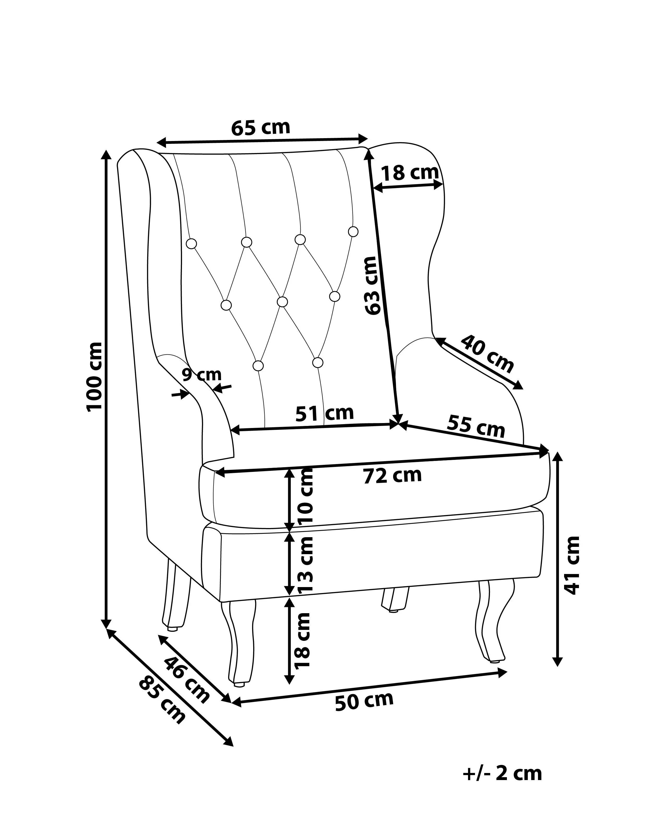 Fauteuil ALTA Fluweel Donkergroen
