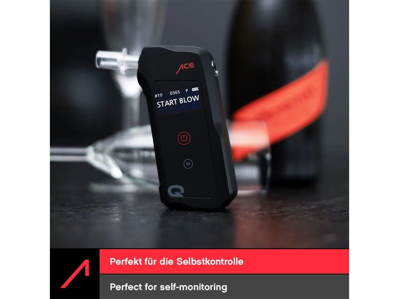 ACE Alkoholtester Q Polizeigenauer Mit 10.000 Test Speicher