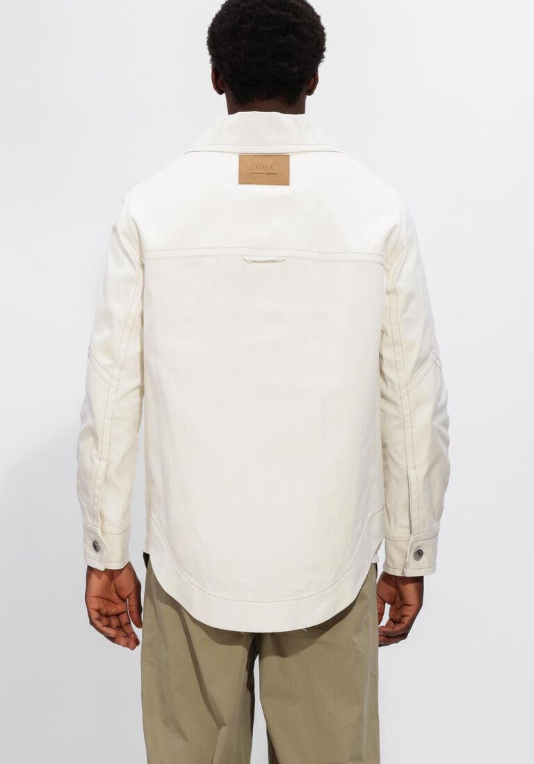 ecru ami paris overshirts worker buttoned jacket