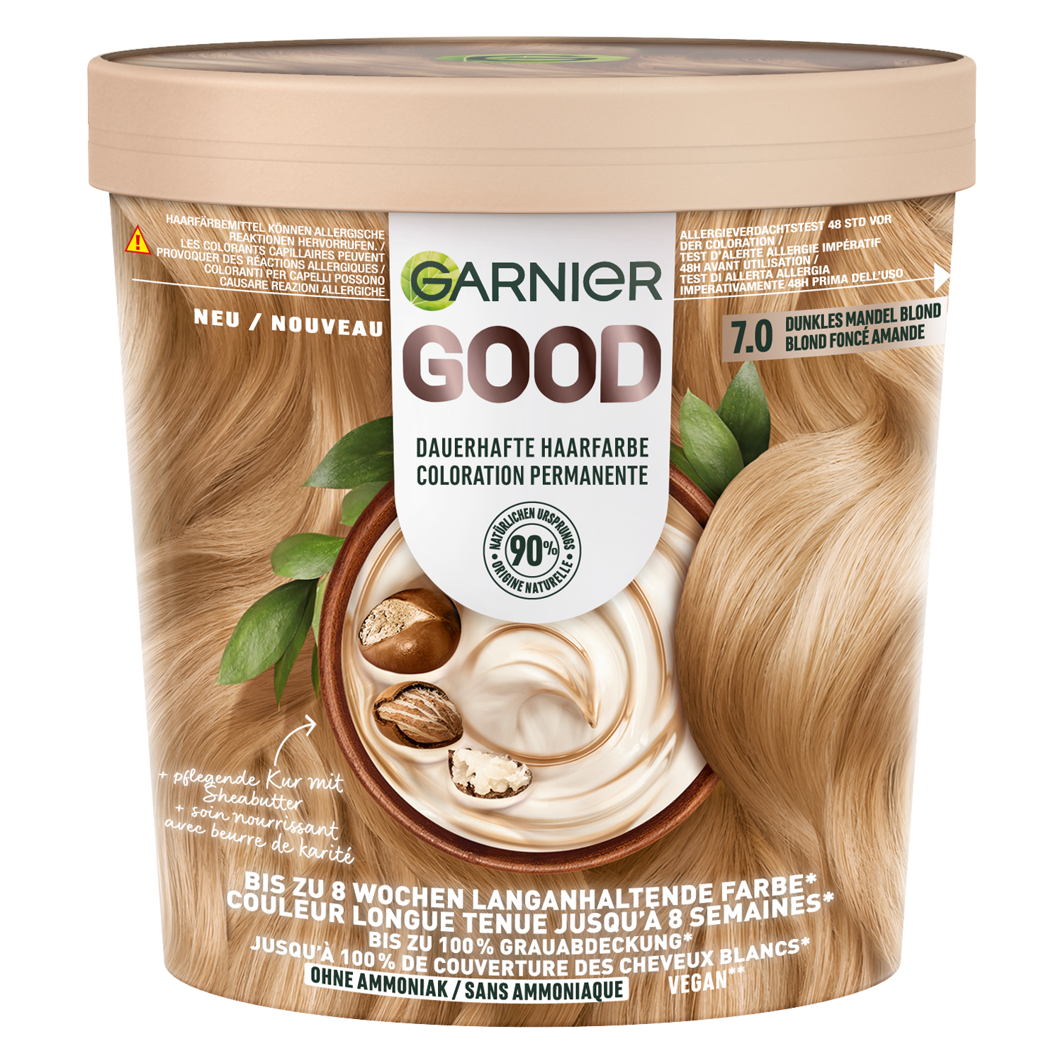 GARNIER GOOD Color permanent 7.0 Almond Creme Dark Blonde Tb 1 Stk