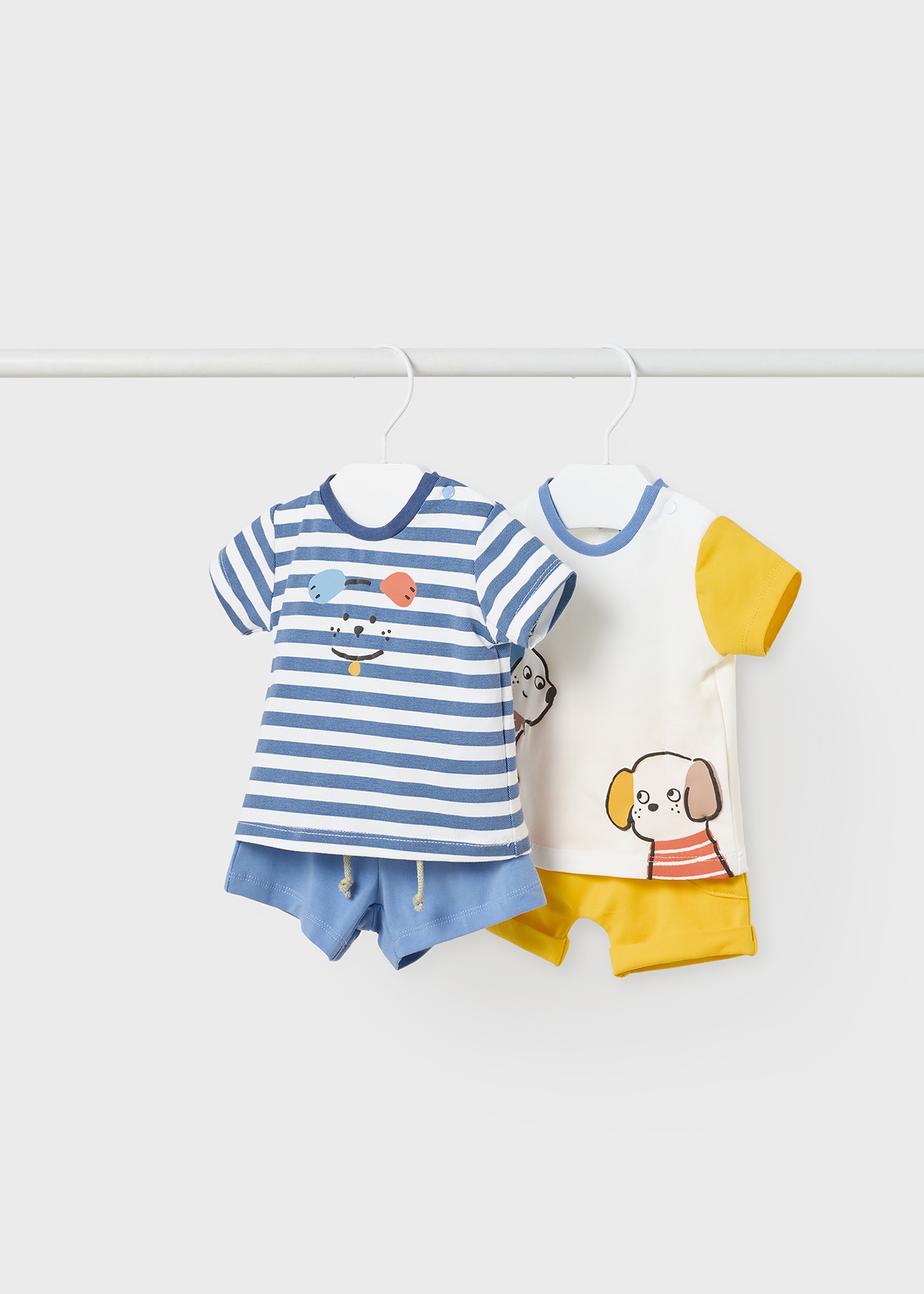 Conjunto de algodão com 4 peças para recém-nascido