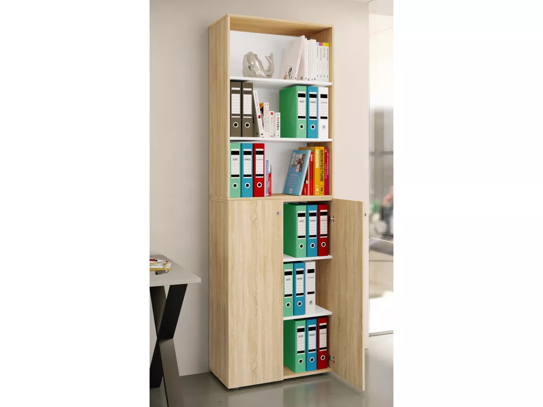Armoire de bureau Armoire à dossiers Étagère Lona 6f