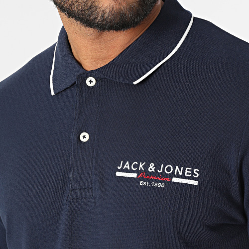 Polo A Manches Courtes Glow Bleu Marine