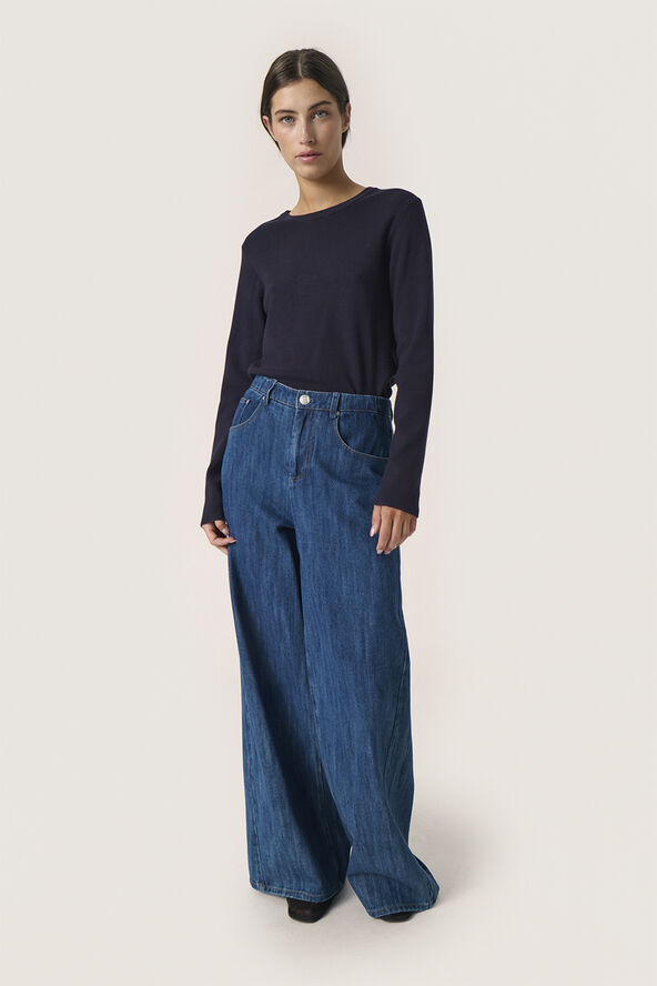 Soaked in Luxury SLPina Pullover LS Night sky