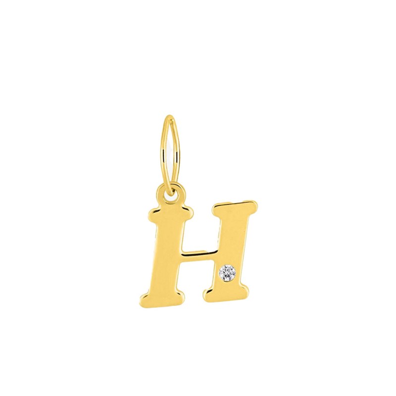 Pendentif Femme - Or 18 Carats - Diamant 0.01 Carats