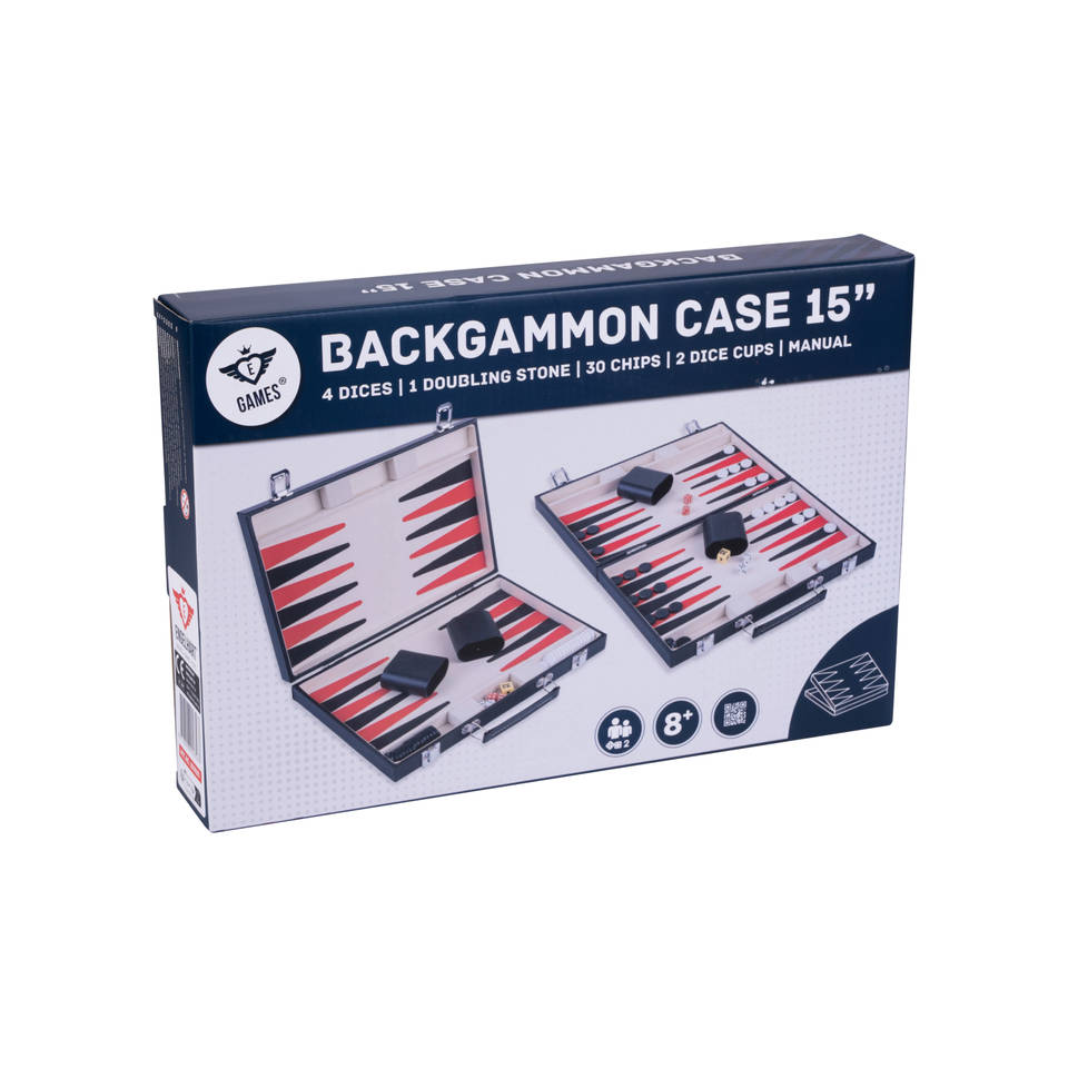 Longfield backgammon koffer