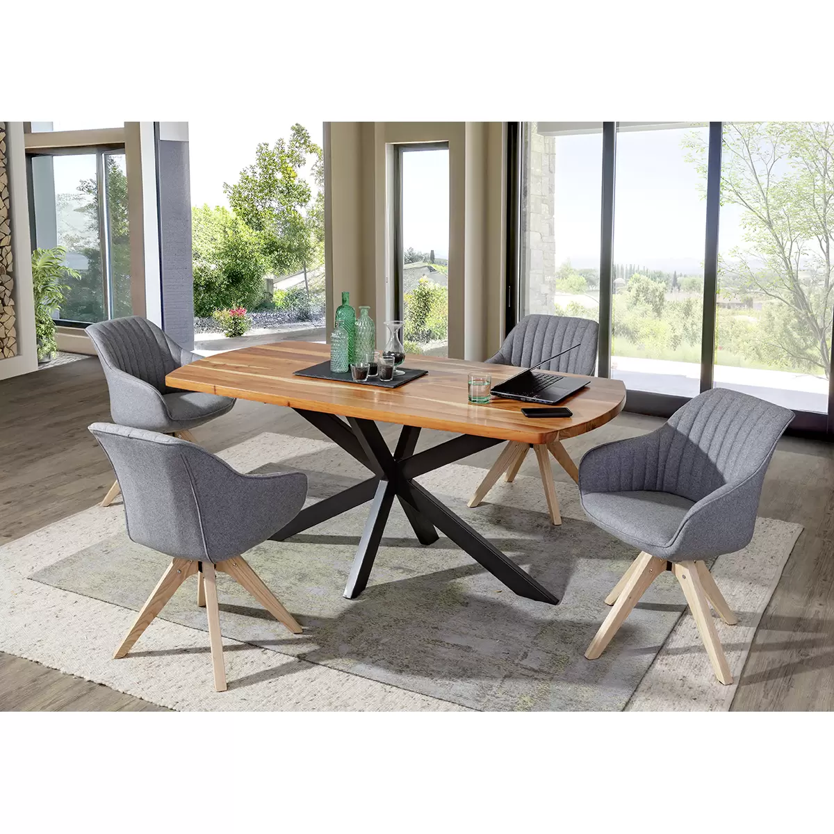 Stuhl Chill Eiche,grau