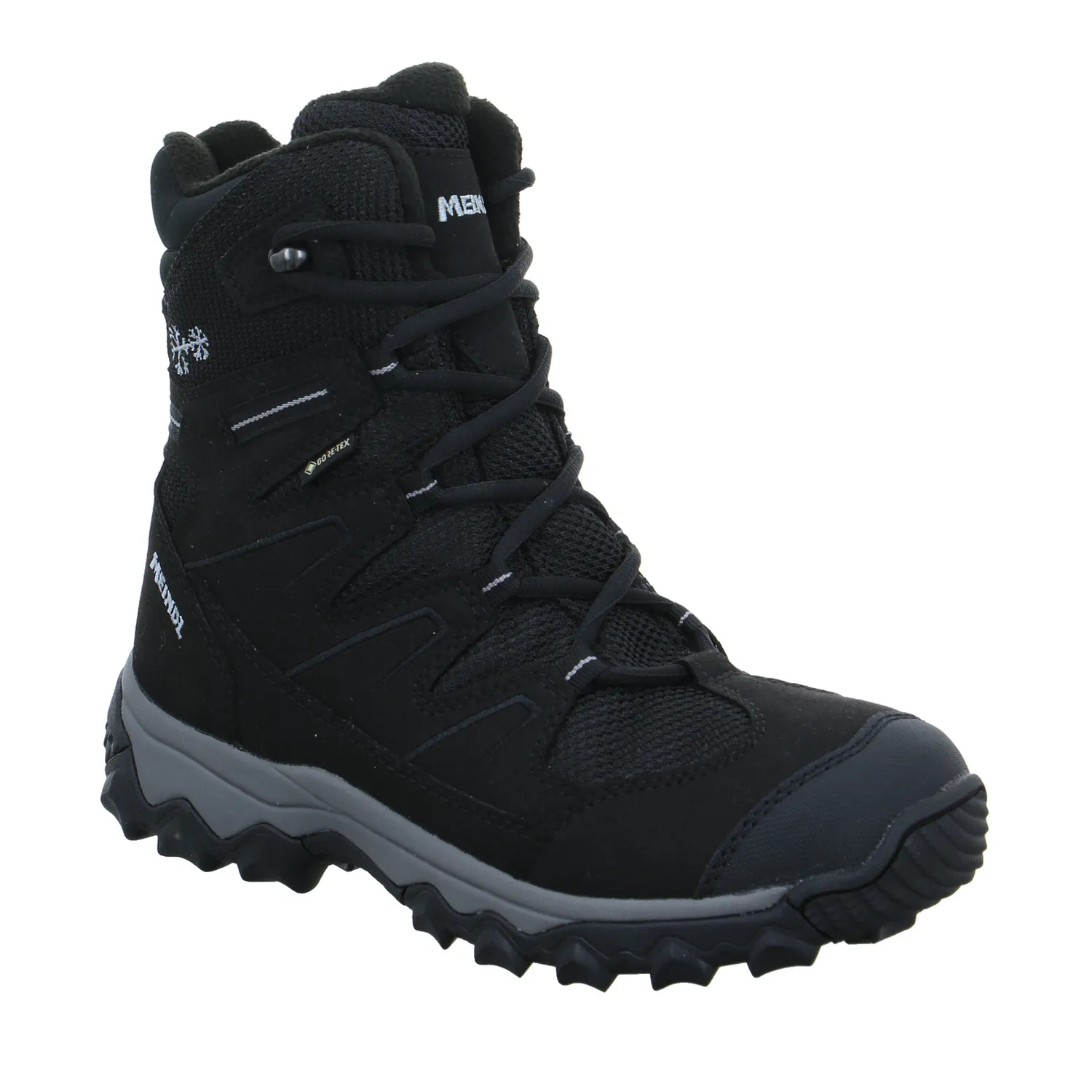 MEINDL Snowboots Damen Schwarz Lederimitat  mit Gore-Tex