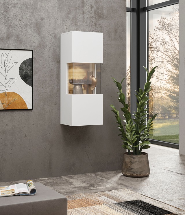 INOSIGN Wohnwand »Ava, Wohnzimmer-Set hängend/stehend montierbar, Vitrine, Lowboard«