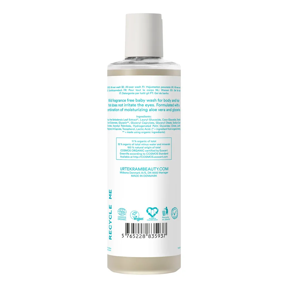 Urtekram No Perfume Baby All-Over Wash - 250 ml