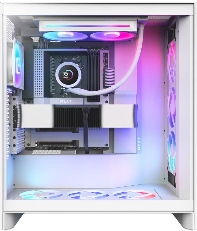 NZXT Kraken Plus 240 RGB AiO-køler (hvid)