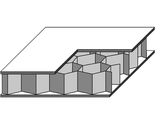Pertura Soley binnendeur, wit gelakt (vergelijkbaar met RAL 9010), 86,0 x 198,5 cm, linksdraaiend (honingraatkern)